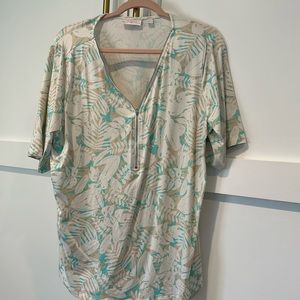 Kim Gravel top with zipper